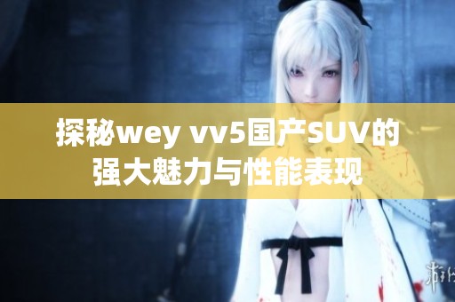 探秘wey vv5国产SUV的强大魅力与性能表现