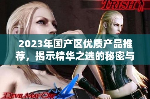 2023年国产区优质产品推荐，揭示精华之选的秘密与魅力