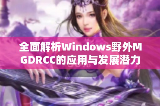 全面解析Windows野外MGDRCC的应用与发展潜力