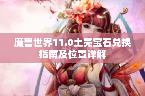 魔兽世界11.0土壳宝石兑换指南及位置详解