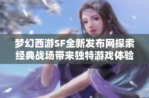 梦幻西游SF全新发布网探索经典战场带来独特游戏体验