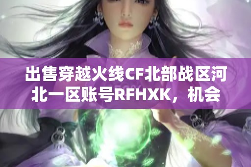 出售穿越火线CF北部战区河北一区账号RFHXK，机会难得！