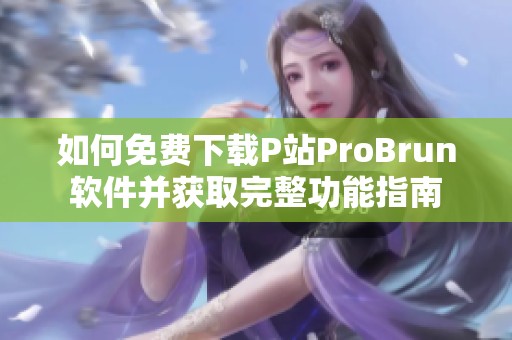 如何免费下载P站ProBrun软件并获取完整功能指南