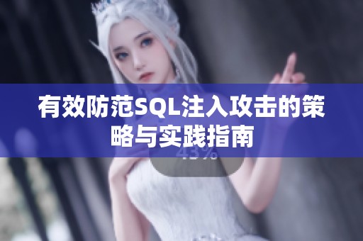 有效防范SQL注入攻击的策略与实践指南