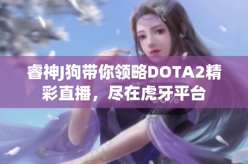 睿神J狗带你领略DOTA2精彩直播，尽在虎牙平台