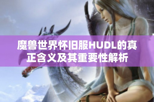 魔兽世界怀旧服HUDL的真正含义及其重要性解析