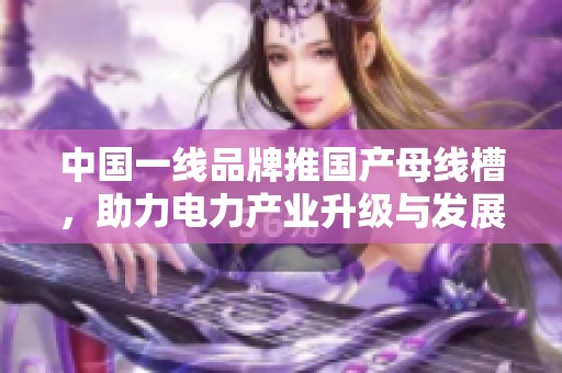 中国一线品牌推国产母线槽，助力电力产业升级与发展