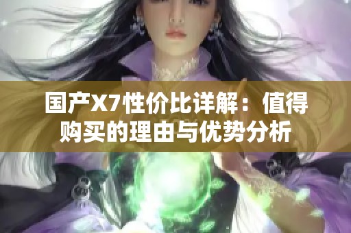 国产X7性价比详解：值得购买的理由与优势分析